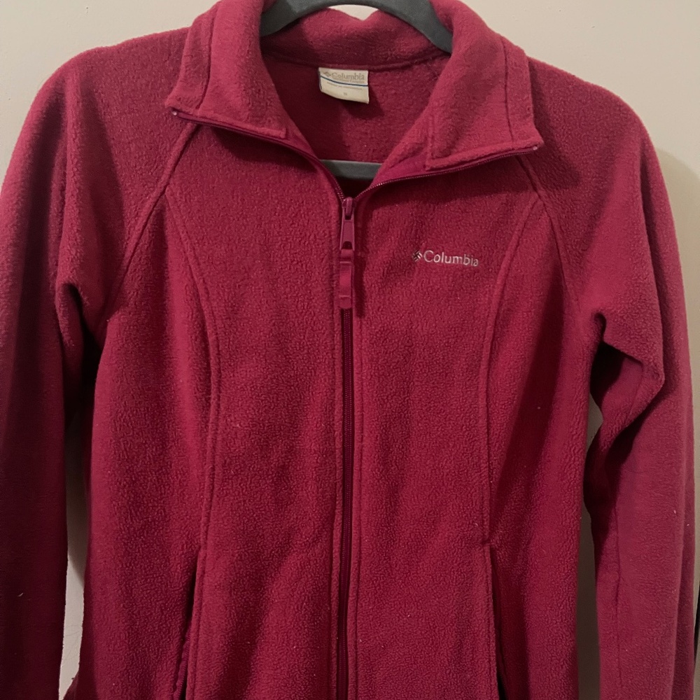 Columbia Fleece Zip Up Jacket Size Small